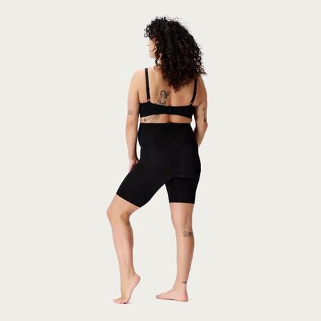 Noppies Niru Naadloze Sensil Zwangerschapsshort Hoog Lange Pijp  Black