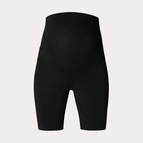 Noppies Niru Naadloze Sensil Zwangerschapsshort Hoog Lange Pijp  Black