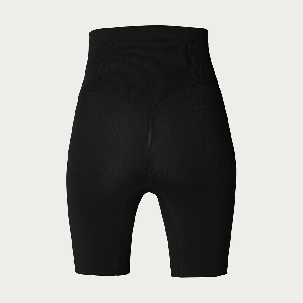Noppies Niru Naadloze Sensil Zwangerschapsshort Hoog Lange Pijp  Black