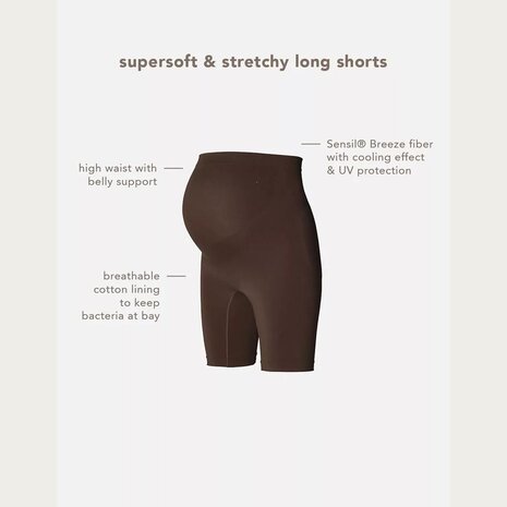 Noppies Niru Naadloze Sensil Zwangerschapsshort Hoog Lange Pijp Coffee Bean Noppies Niru Naadloze Sensil Zwangerschapsshort Hoog Lange Pijp Coffee Bean