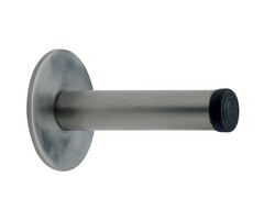 Südmetall Wand-Türstopper Edelstahl-sat., L 88 mm, Rosette Ø 50 mm