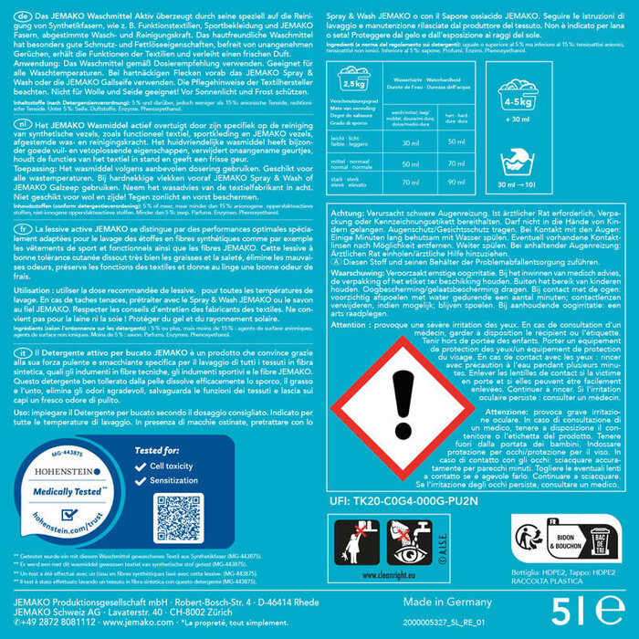 Jemako Waschmittel Aktiv 5 l-Kanister