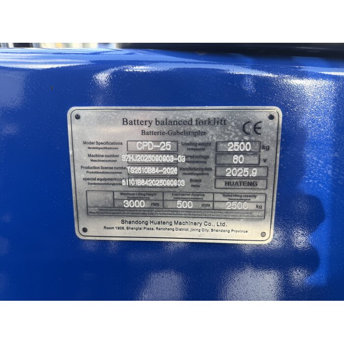 2,5t Elektro Hubstapler