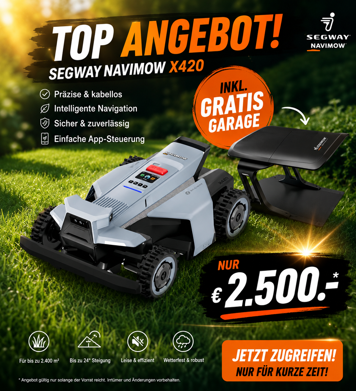 Segway Navimov X420 AWD + Gratis Garage