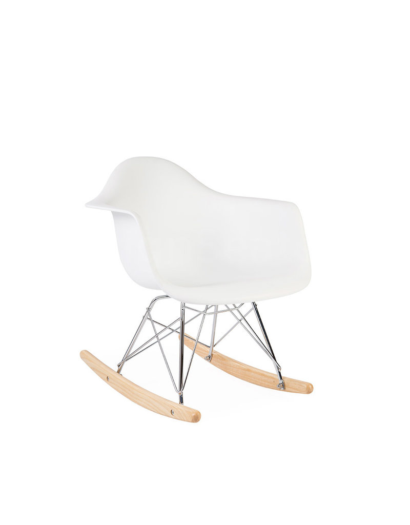 kids white rocking chair