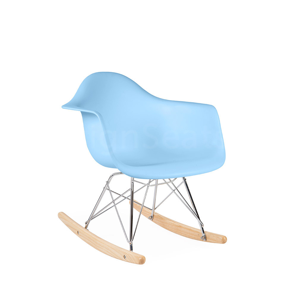 baby blue rocking chair