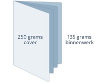 250 gr cover - 135 gr binnenwerk