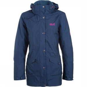 Jack Wolfskin Dames 3-in-1 Jas Blauw