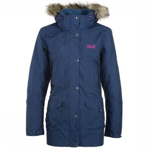 Jack Wolfskin Damen 3-in-1 Mantel Blau