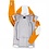Leatherman Dames Waterdichte Jas Oranje / Wit