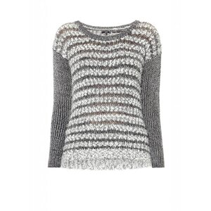 Eureka Women Knitted Sweater White / Grey