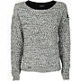 Bach Damen Gestrickten Pullover Grau