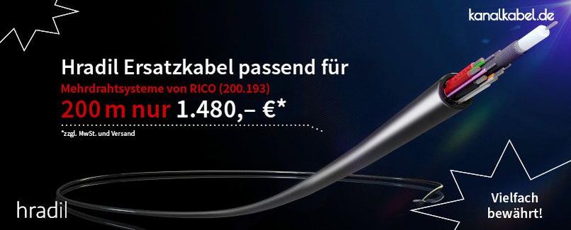 Hradil Ersatzkabel passend für Mehrdrahtsysteme von RICO