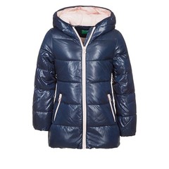 Benetton Lange blauwe jas