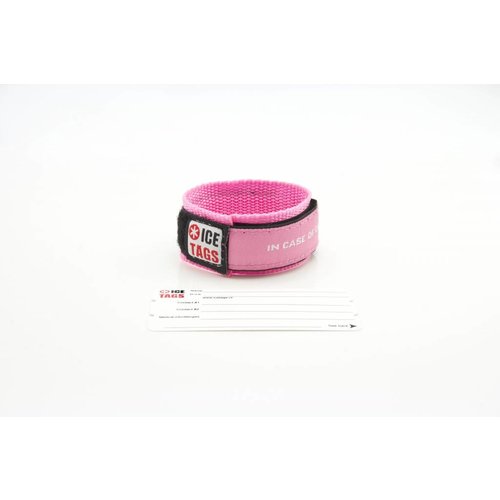 Icetags Nylon ID bracelet with card inside