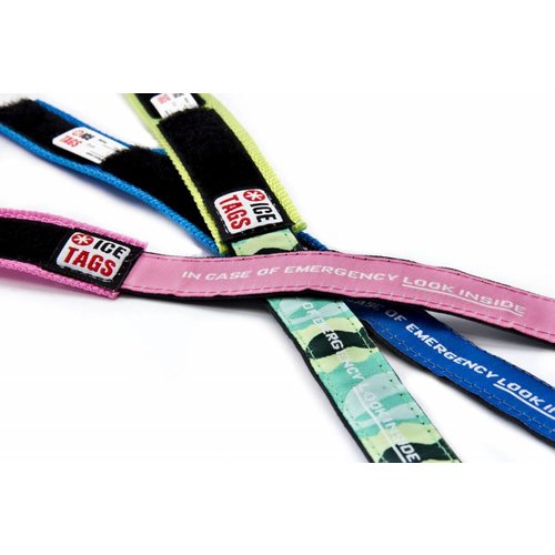 Icetags Nylon ID bracelet with card inside