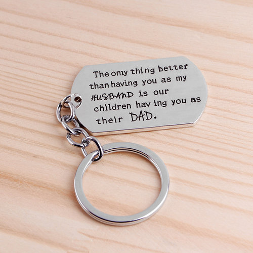 Icetags Sleutelhanger dogtag met text