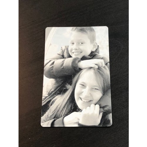 Icetags Card engraved with picture