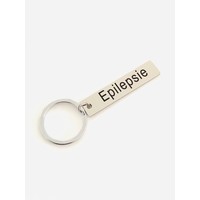 Medical keychain with text