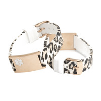 Leopard gold medical bracelet