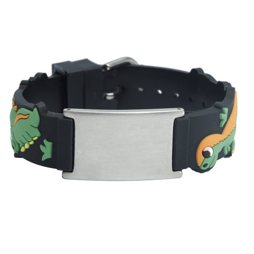 Icetags Dinosaur alert bracelet ID kids