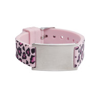 Leopard name ID bracelet kids