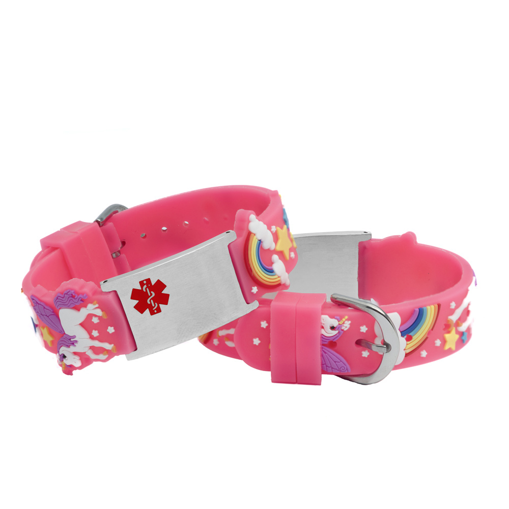 Pack of 4 ALERT EPILEPSY Awareness medical wristband