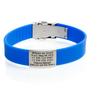 Icetags Sport ID armbanden Blauw