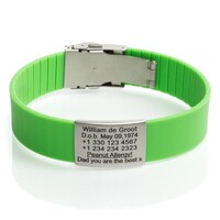 Safety ID bracelet Green