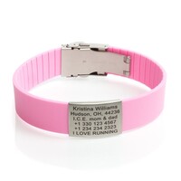 Sport ID Bracelet Pink