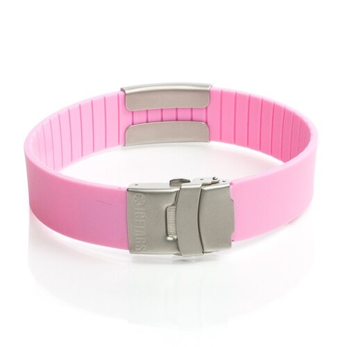 Icetags ID bracelet women Pink