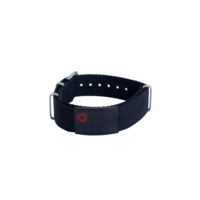 Volledig zwarte medische armband Nylon