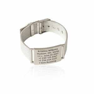 Icetags stainless steel SOS Bracelet