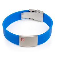 Allergy identification bracelets Blue