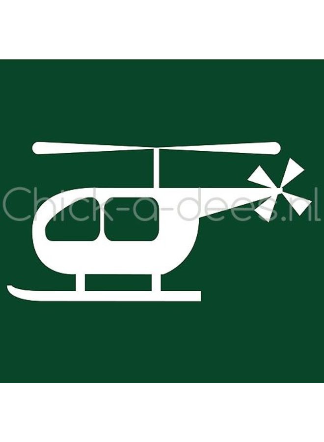 Helicopter print voor overall