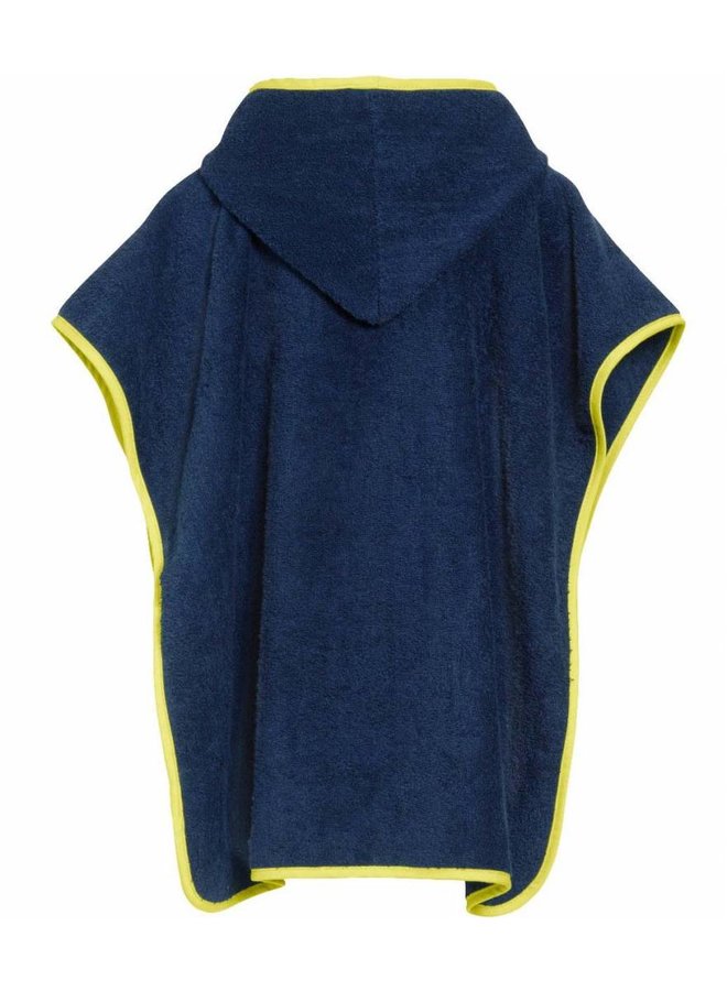 Blue beach poncho, bath poncho -  Fire Engine