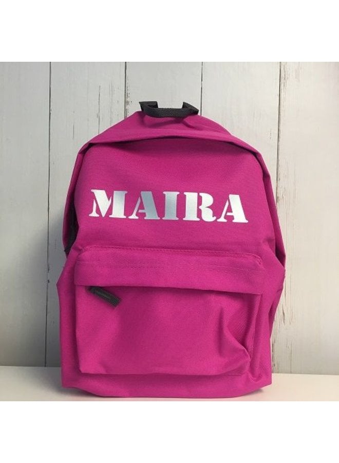 Junior backpack with name print