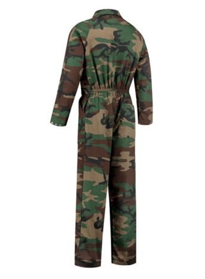 Children's overalls in camouflage colors