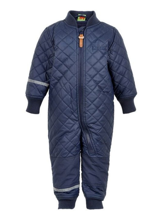 Waterafstotende thermo kinderoverall- donkerblauw