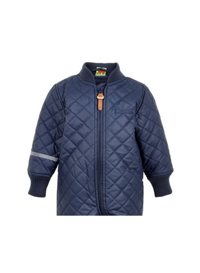 Waterafstotende thermo kinderoverall- donkerblauw