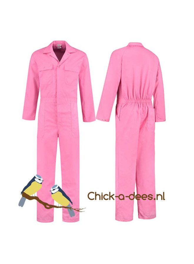 Pink overalls for women and men