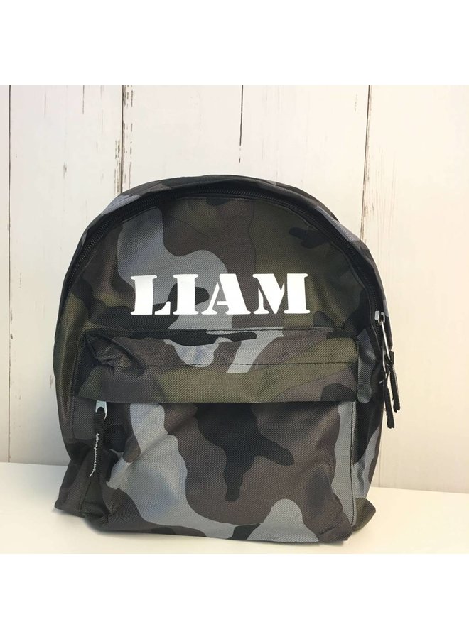 Camouflage backpack with name| 0-6 Years