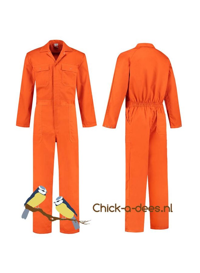 Orange overalls with name or text printing