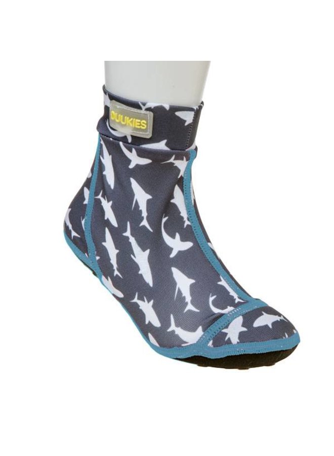 Beachsocks - met haaien Sharks Navy Aqua