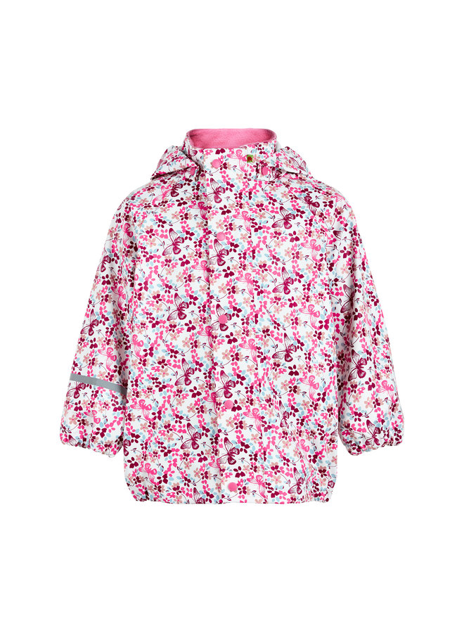 Children's raincoat with flowers and butterflies 70-140