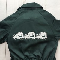 thumb-Kinderoverall bedrukt met cementwagens-1