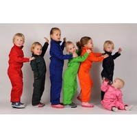 thumb-Kinderoverall bedrukt met cementwagens-2