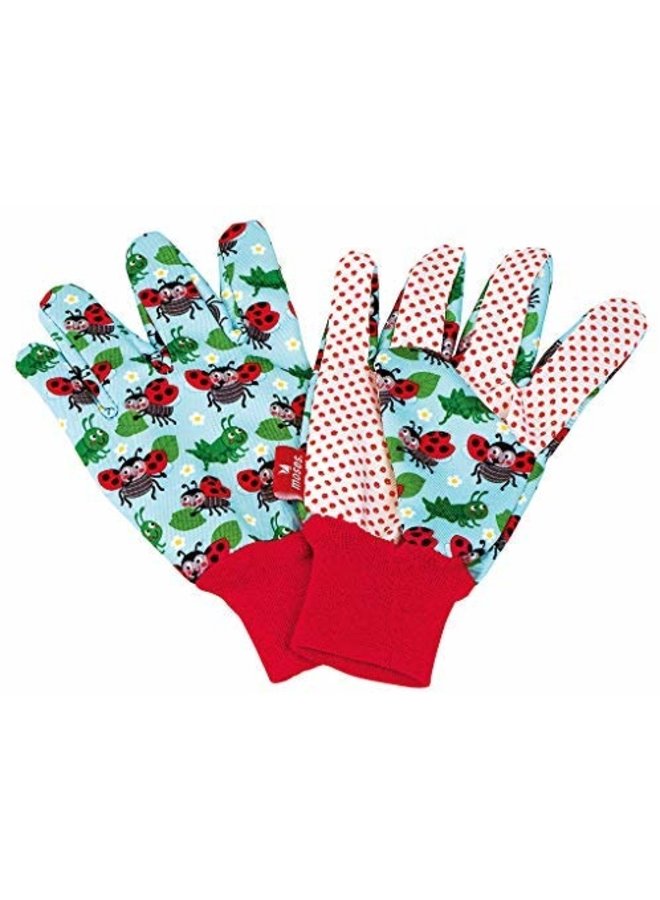 Garden gloves for children light blue