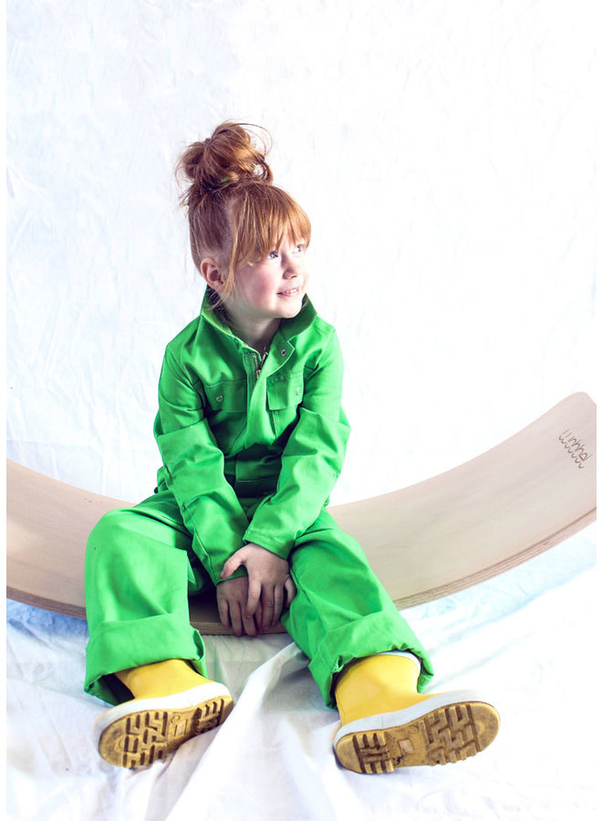 Children's overall lime green| apple green