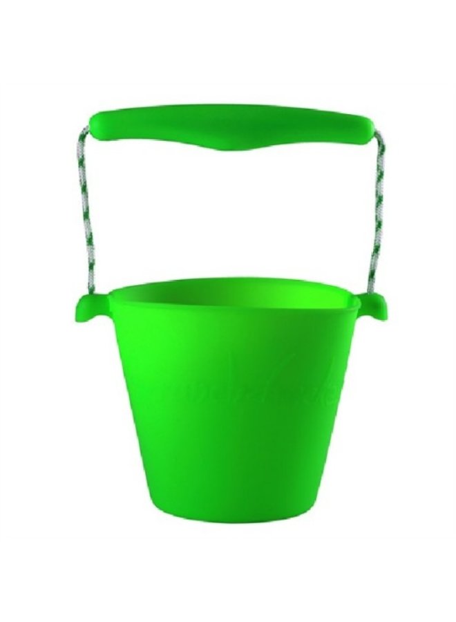 Silicone bucket lime green | foldable